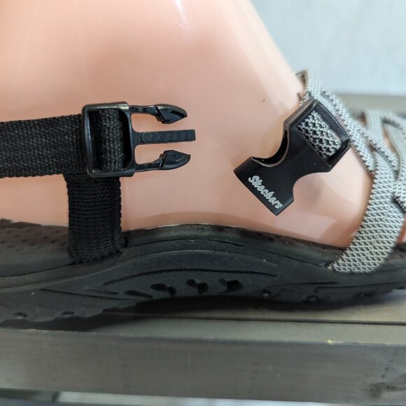 Skechers Outdoor Lifestyle Size 9 Black and White Sandals - Picture 6 of 14
